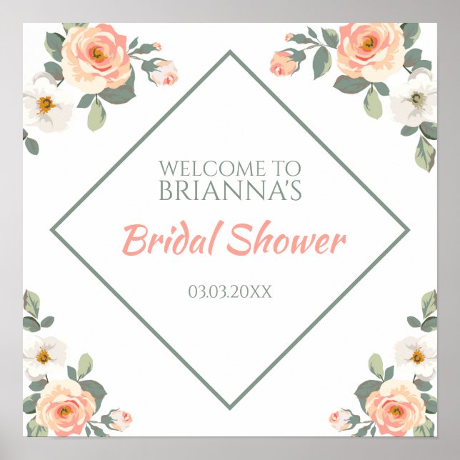 Färglöst pastel Ro Poster (Framsidan)