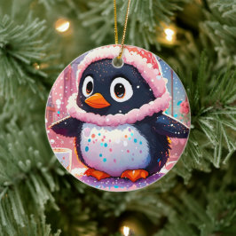 Färglöst Penguin Ornament