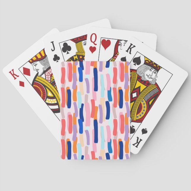Färglöst penseldrag Mönster Casinokort (Baksidan)