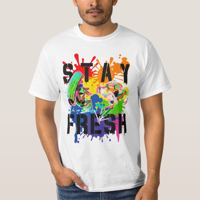 Färglöst platta t shirt (Framsida)