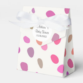 Färglöst Polka dots babydusch Presentaskar
