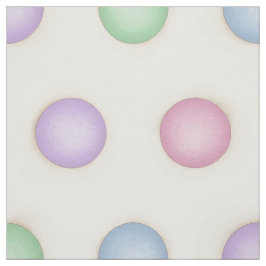 Färglöst Polka dots i Pastellkrita (stor) Tyg