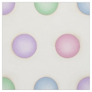 Färglöst Polka dots i Pastellkrita (stor) Tyg