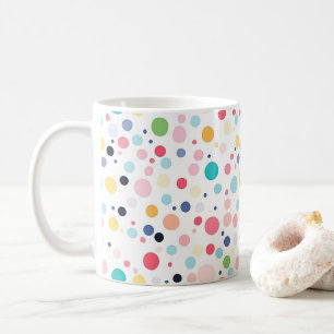 Färglöst Polka dots-kaffe Mugg
