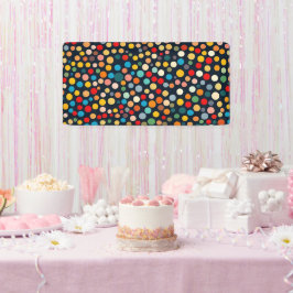 Färglöst Polka dots på Mörkens bakgrund