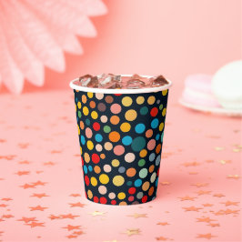 Färglöst Polka dots på Mörkens bakgrund