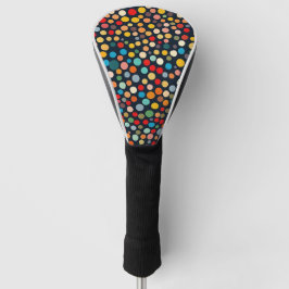 Färglöst Polka dots på Mörkens bakgrund