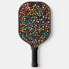 Färglöst Polka dots på Mörkens bakgrund
