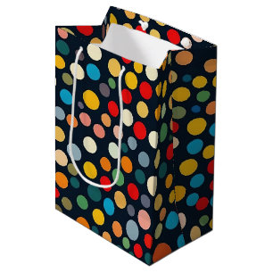 Färglöst Polka dots på Mörkens bakgrund