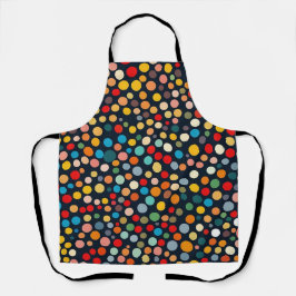 Färglöst Polka dots på Mörkens bakgrund