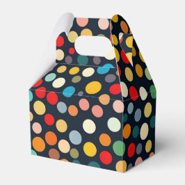 Färglöst Polka dots på Mörkens bakgrund Presentaskar
