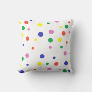 Färglöst Polka dots Pillow Kudde