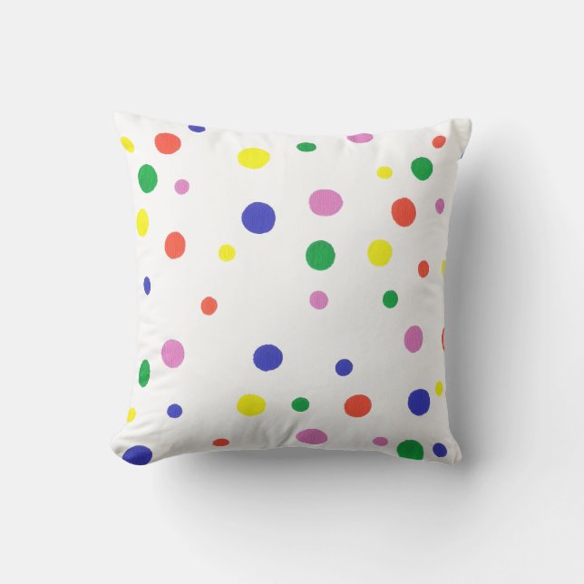 Färglöst Polka dots Pillow Kudde (Framsida)