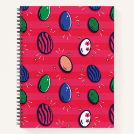 Färglöst popkonst Påskägg Mönster