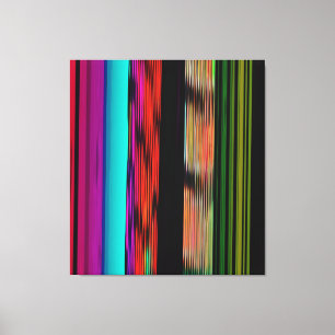 Färglöst Rand 717 Abstrakt Art Canvastryck