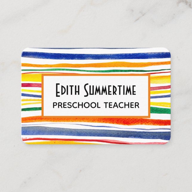 färglöst rand visitkort (Framsida)