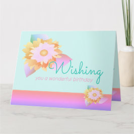 Färglöst regnbåge formaterad kort