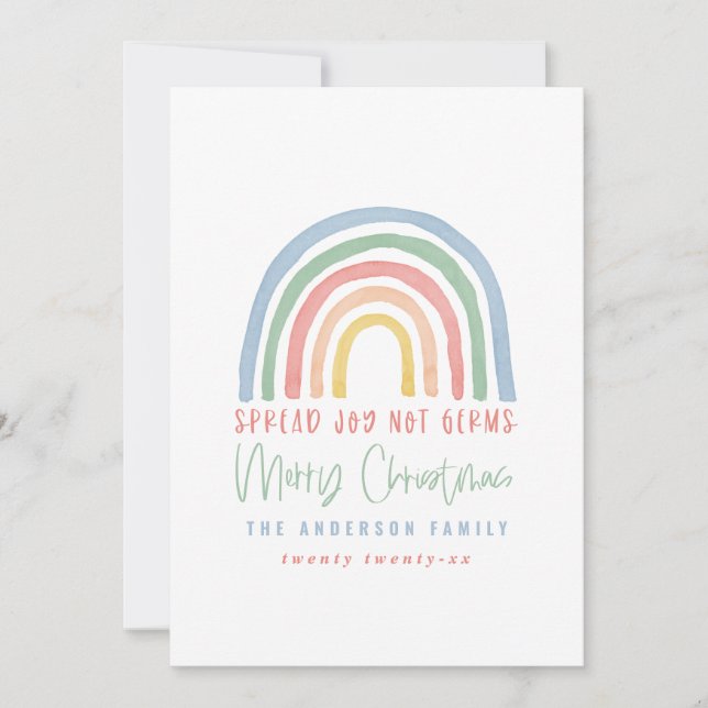 Färglöst regnbåge Julen sprider sig glädje och nju (Framsida)