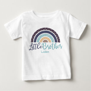 Färglöst regnbåge lillebror anpassade namn t shirt