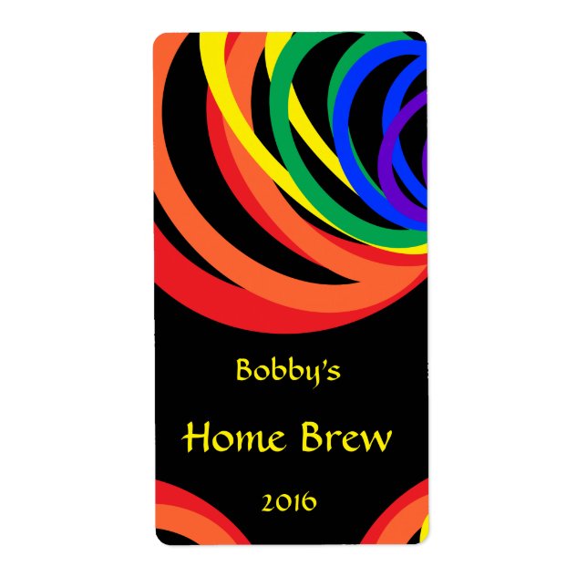 Färglöst regnbågsbeklädnadsetikett fraktsedel (Framsidan)