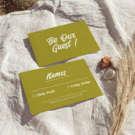 Färglöst retro Bright Bold Unik Modern Bröllop OSA Kort