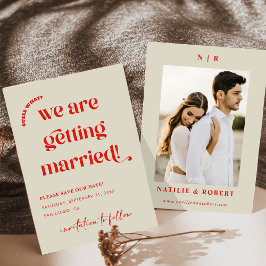 Färglöst retro-test som sparat datum inbjudningar