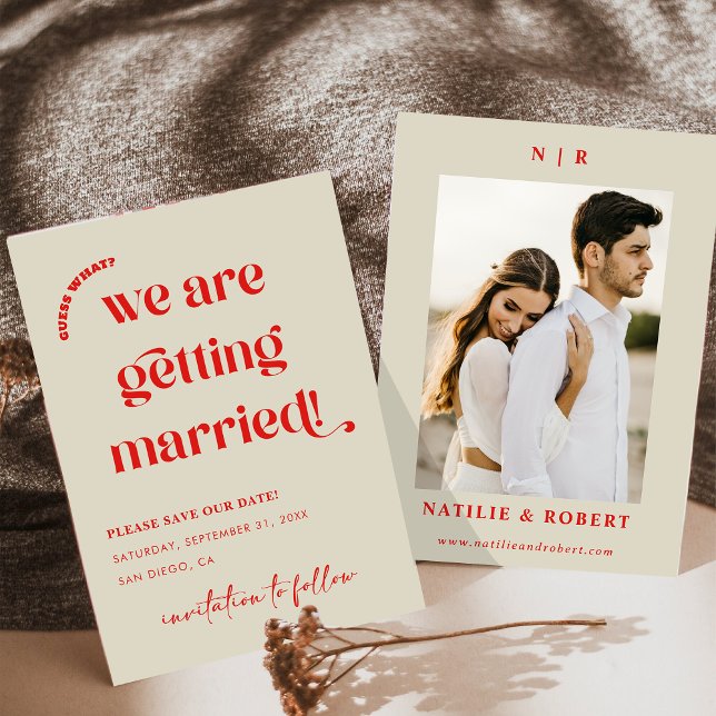 Färglöst retro-test som sparat datum inbjudningar (Skapare uppladdad)