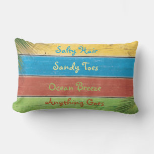 Färglöst Salty Hair Sandy Toes utomhusfyllning Lumbarkudde