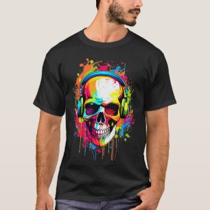 Färglöst skal med hörlurar t shirt