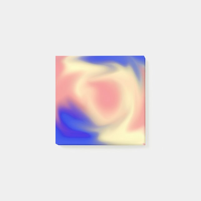 Färglöst Smeta ut indrag Post-it Block (Framsida)