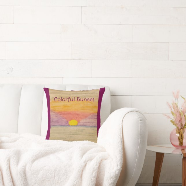 Färglöst solnedgång kudde (Soffa)