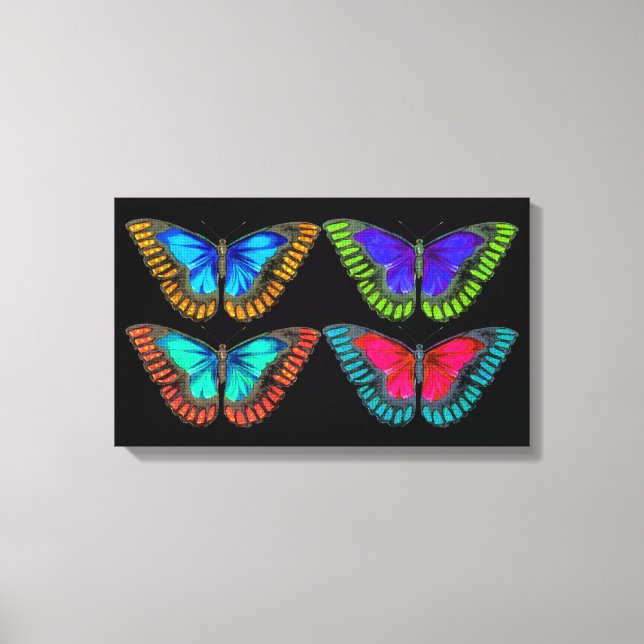 Färglöst Söt Butterfly Canvas Art Skriv ut (Framsida)