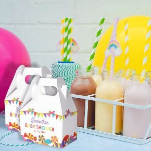 Färglöst sötad Roligt Kandy Theme Baby Shower Presentaskar