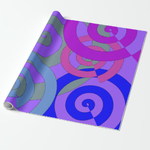 Färglöst spiral, snabbt mönster presentpapper