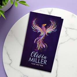 Färglöst Stigning Phoenix Bird Visitkort