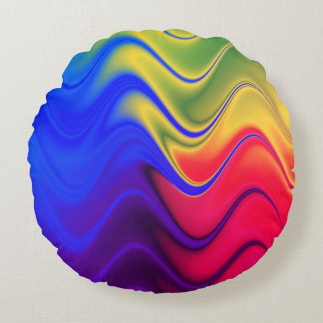 Färglöst Swirl Skriv ut Dekorativ kudde (Framsidan)