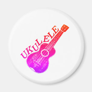 Färglöst text och bild från Ukulele Magnet