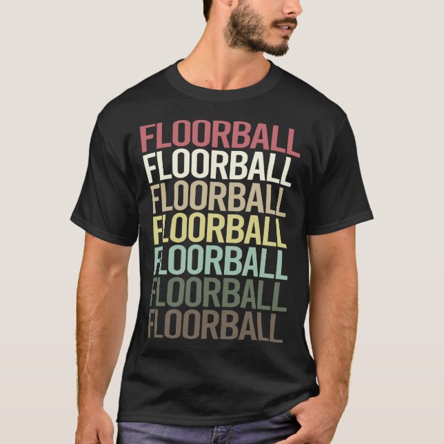 Färglöst textgolv t shirt (Framsida)