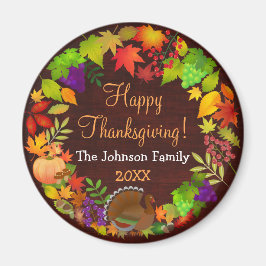 Färglöst Thanksgiving Harvest Magnet