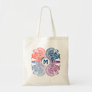 Färglöst TURKEY-utskrift Monogram Tygkasse