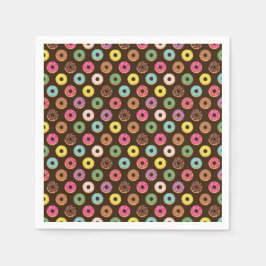 Färglöst ut Mönster i choklad Pappersservett