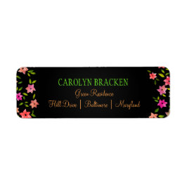 Färglöst utandning med nedre utlopp Bröllop Returadress Etikett