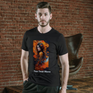 Färglöst, vackert Woman Black Bläck Flow T-Shirt