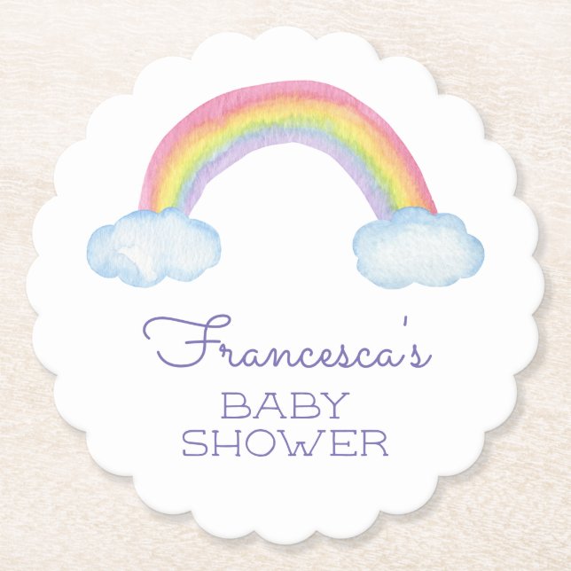 Färglöst vattenfärgsdetaljinställning för babykläd underlägg papper (Framsida)