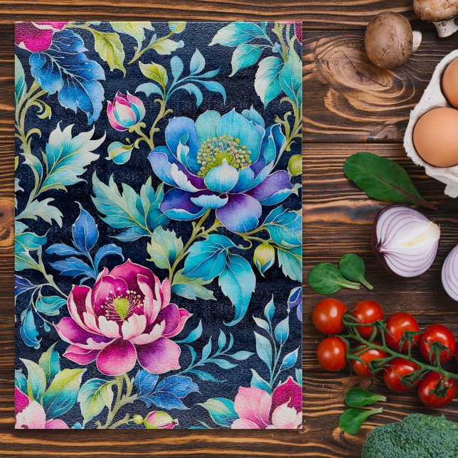 Färglöst Vintage Fabric Art Chopping Board (Skapare uppladdad)