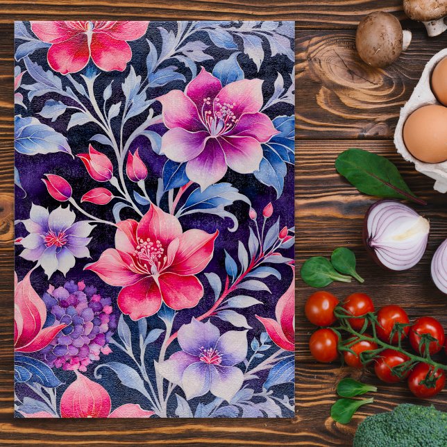 Färglöst Vintage Fabric Art Chopping Board (Skapare uppladdad)
