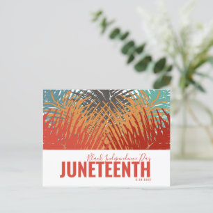 Färgludd Black Independence day JUNETEENTH Vykort