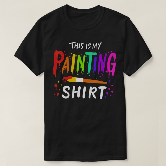 Färgmålare Artists Art Teacher T Shirt (Design framsida)