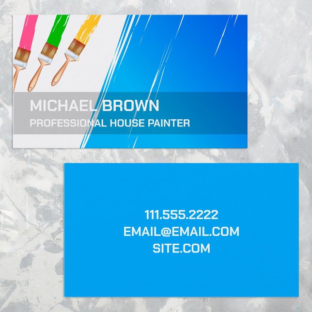 Färgmålare för Professionell Visitkort (Painter Business Cards)