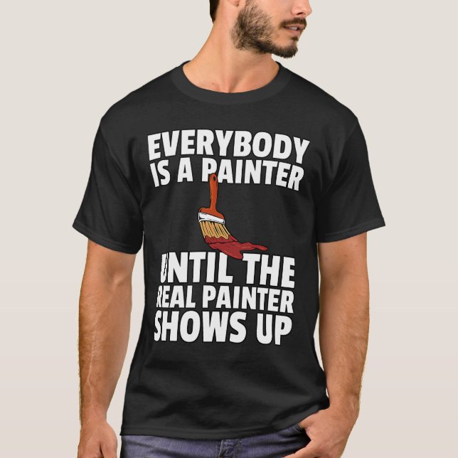 Färgmålare, konstnärer, dekorator t shirt (Framsida)